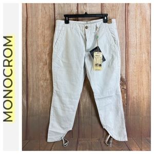 ➡️NWT Mono Crom White Crop Pant Size 29x21”